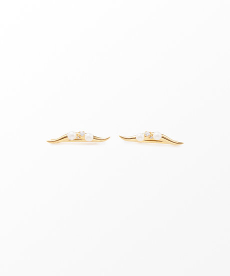 ジルコニア/パール ペアクリップの写真