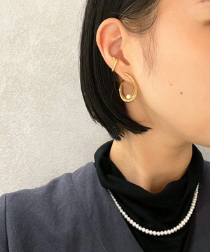 Circle earring / pierce × Ear cuffs