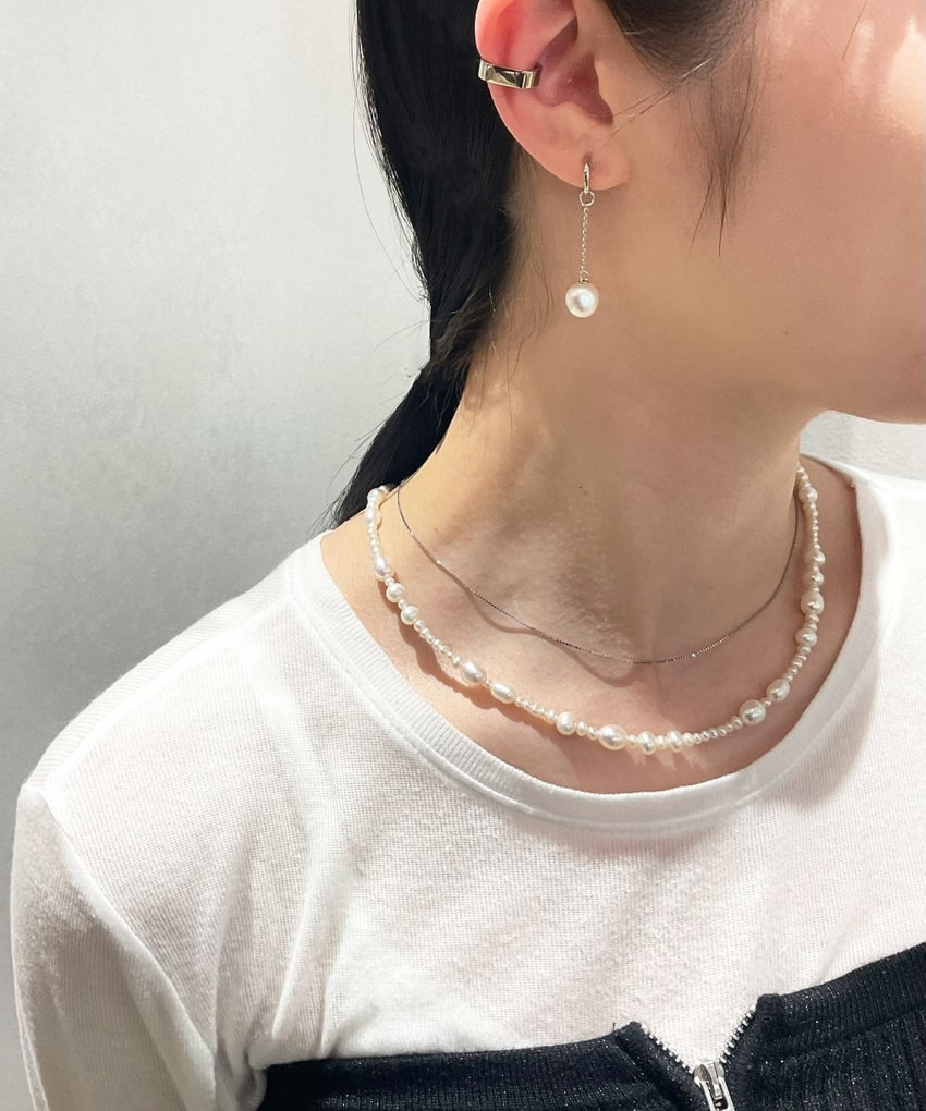 Raleuala Lumikukka Snow Flower シルバーピアスjouete ピアス