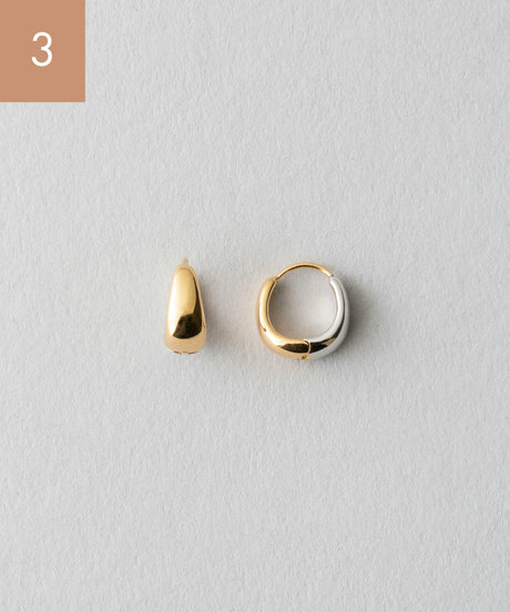 [スナップピアス] コンビカラー