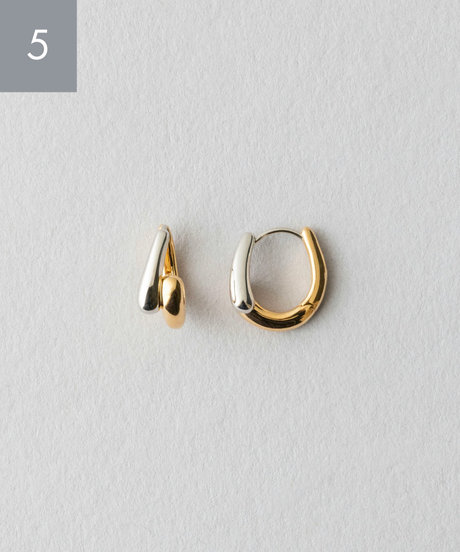 [スナップピアス] コンビカラー