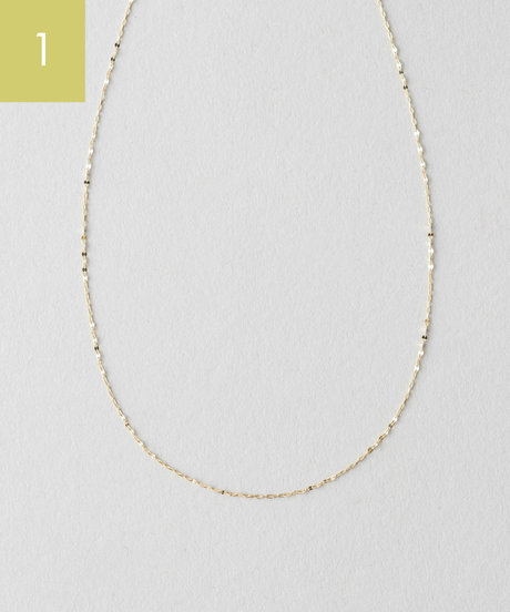 K10YG ネックレス ペタルチェーン