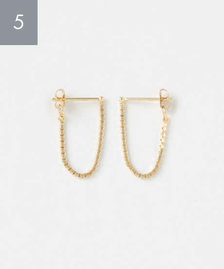 K10YG チェーン ピアス